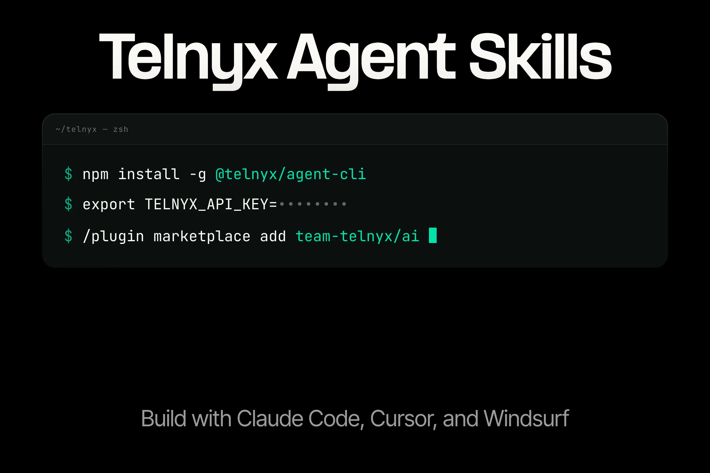 Telnyx Agent Skills