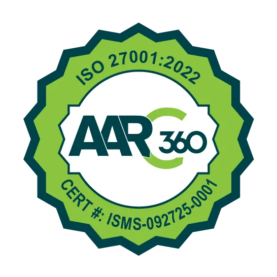 ISO 27001:2022 certification badge