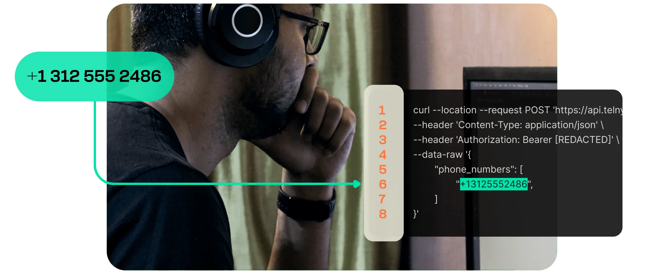 Man processes embedded porting request