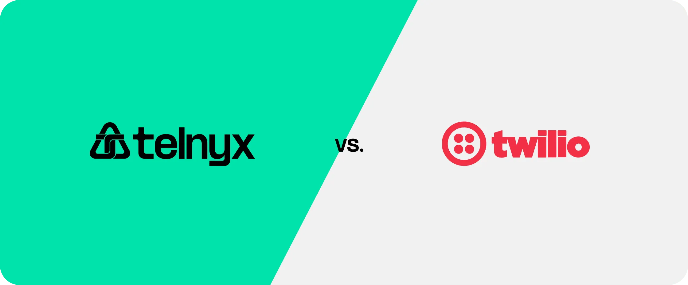 Telnyx vs Twilio Logos