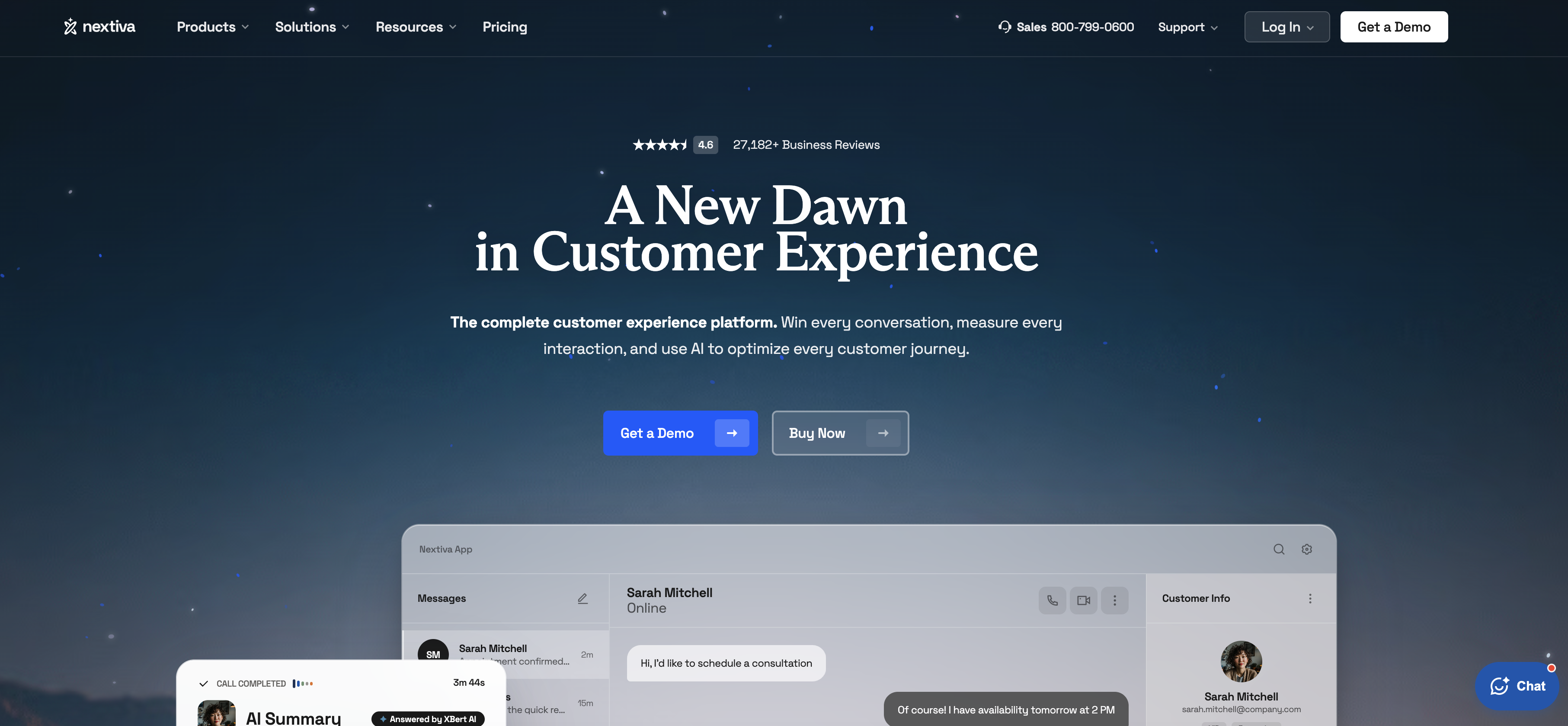 Nextiva Homepage