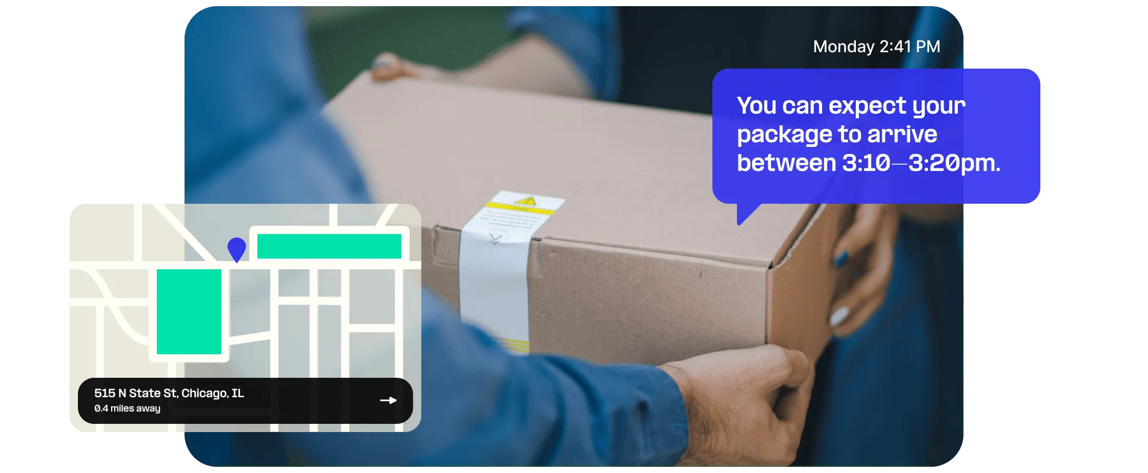 Package gets delivered while tracked