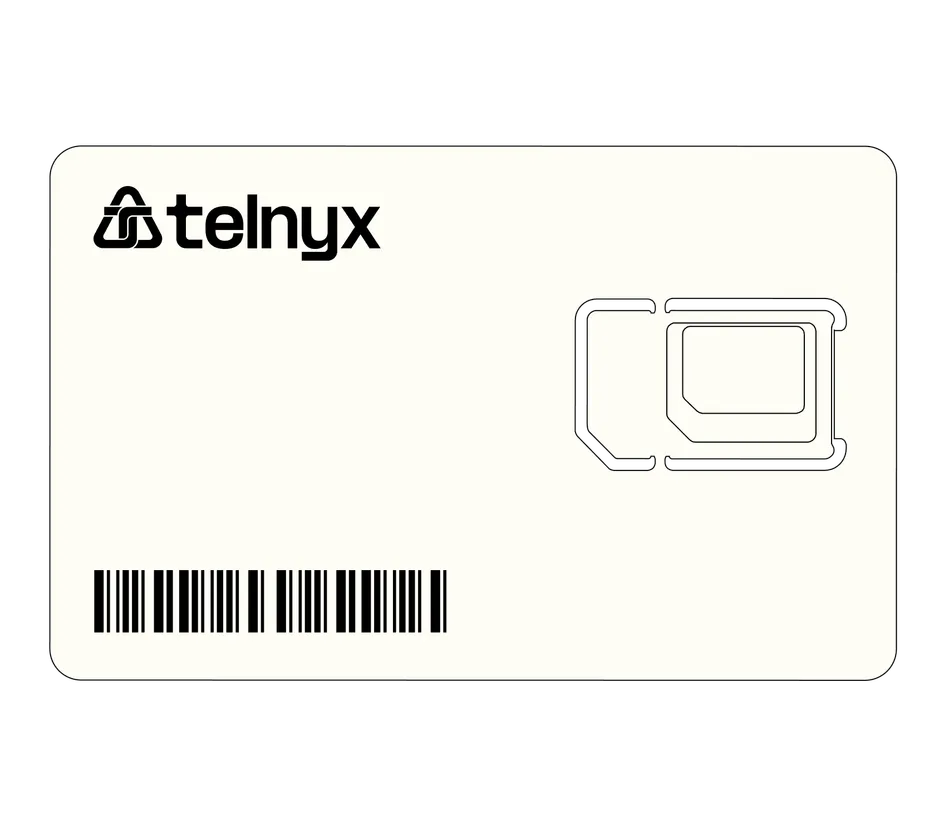 Pyrex Sim Card 글로벌 연결을 위한 IoT SIM 카드 | Telnyx