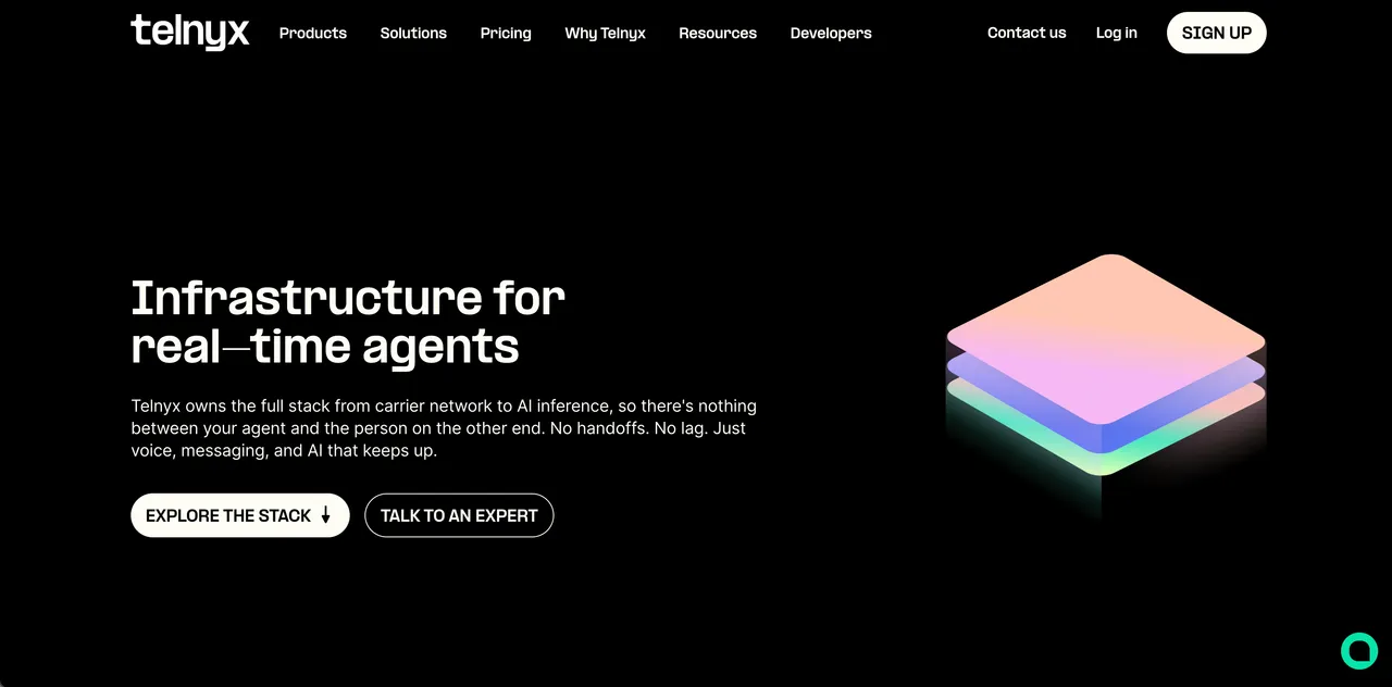 Telnyx homepage