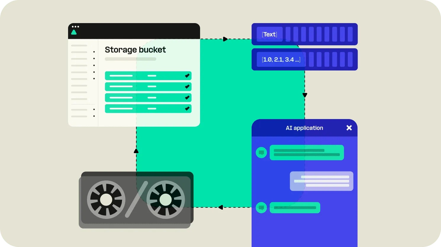 Data and embedding storage powers AI applications