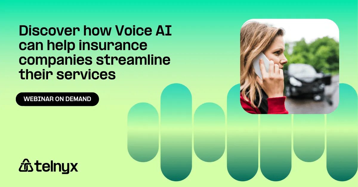 Webinar on demand: Voice AI for insurance industry thumbnail