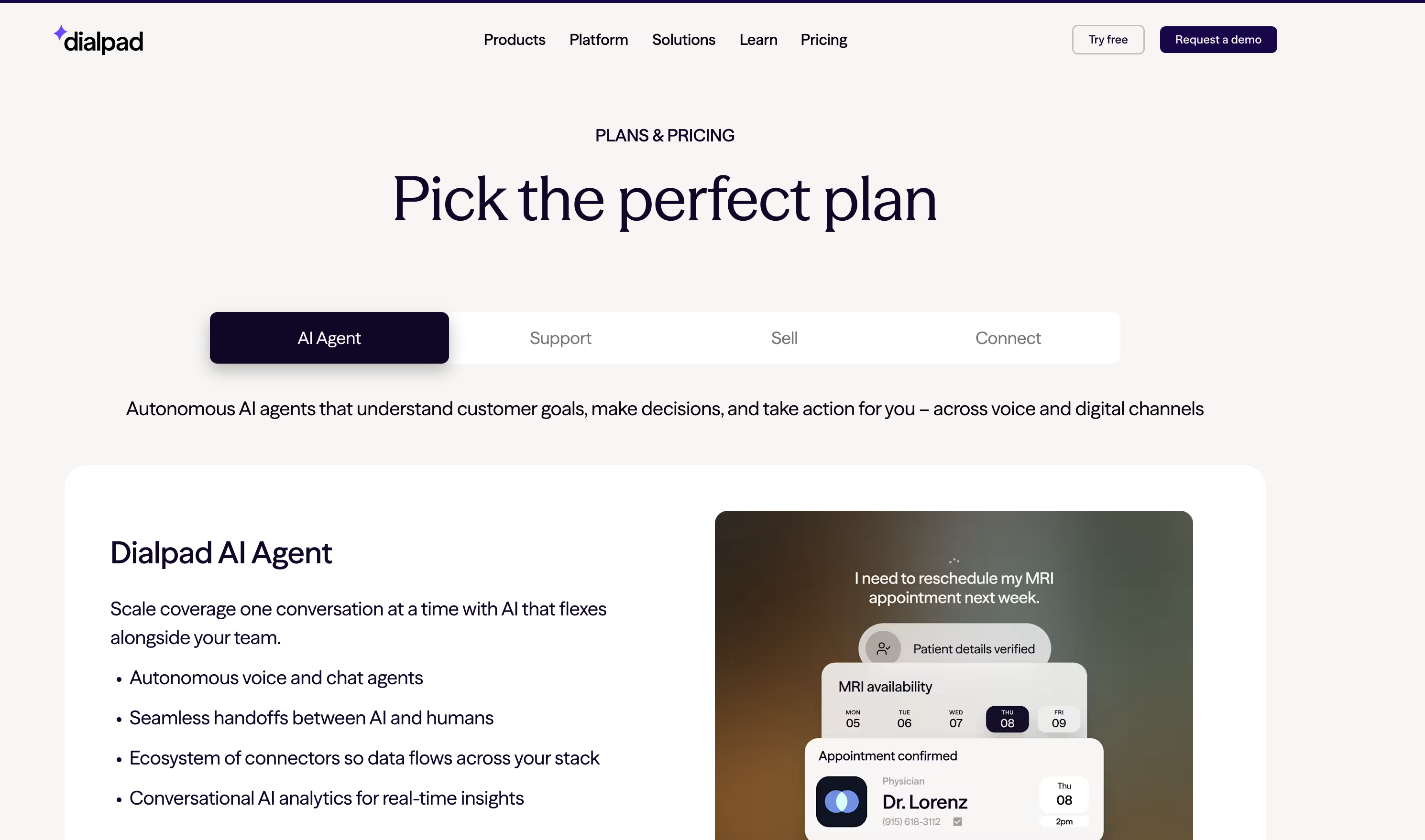Dialpad Homepage