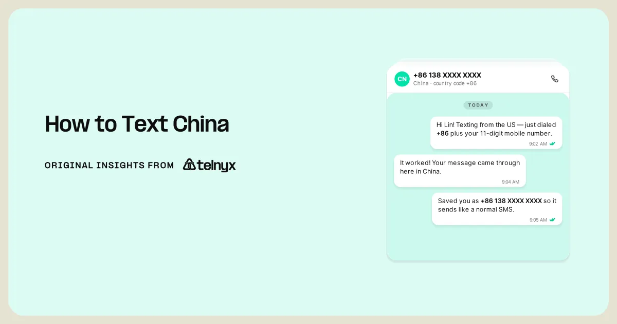 how to text china featured image