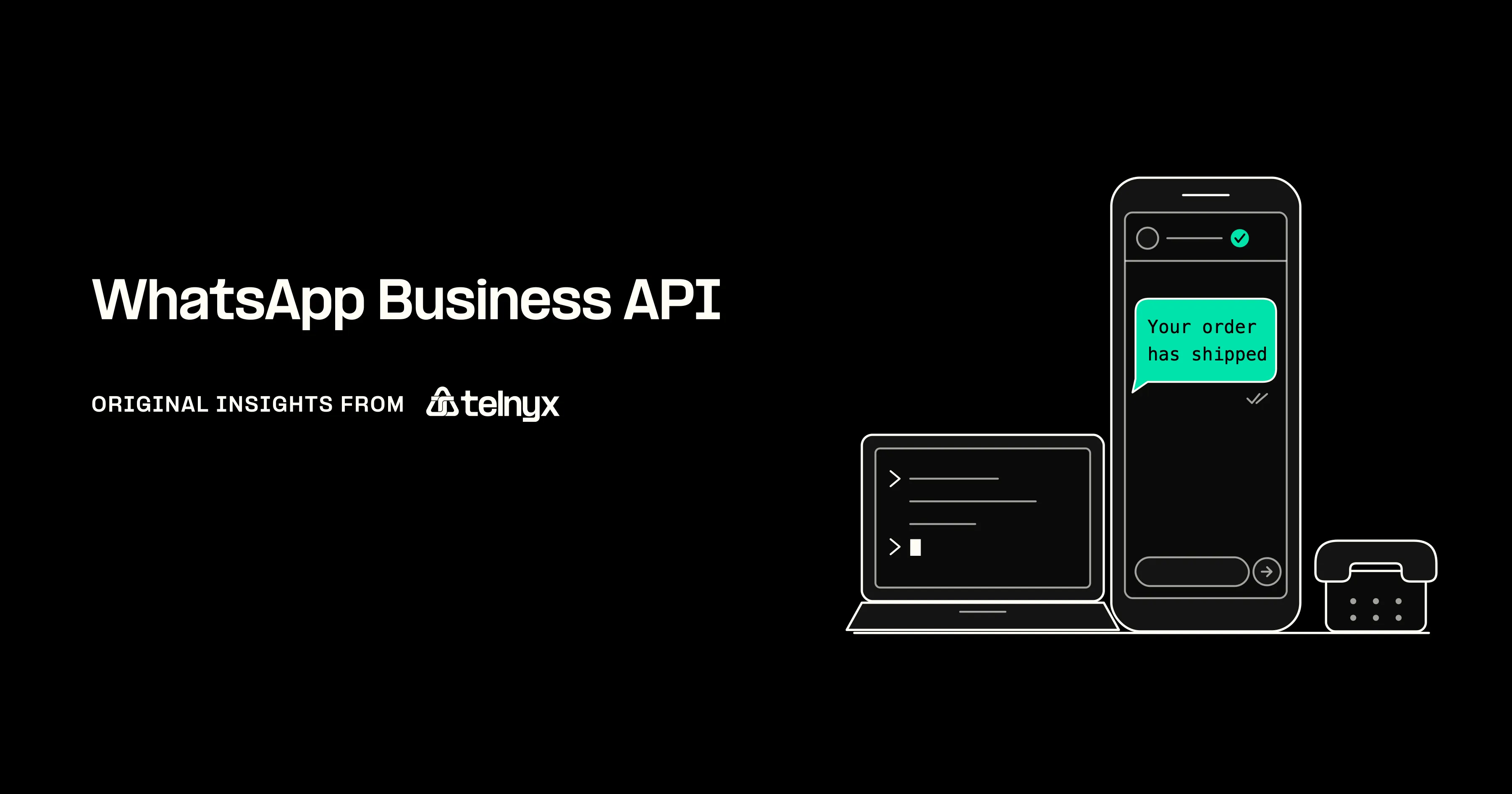 WhatsApp Business API message on phone
