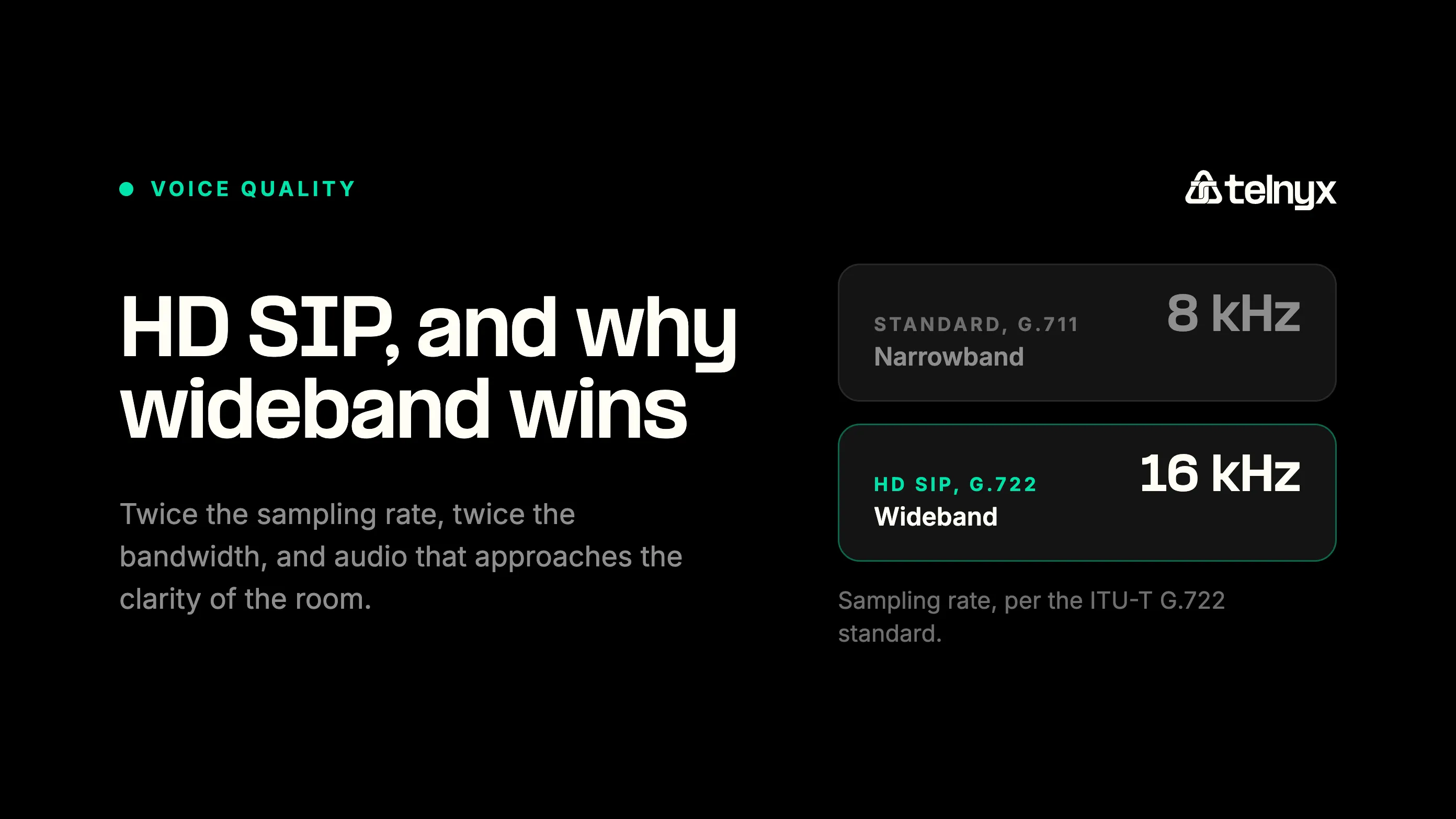 Guide cover for HD SIP trunking, comparing narrowband and wideband voice quality