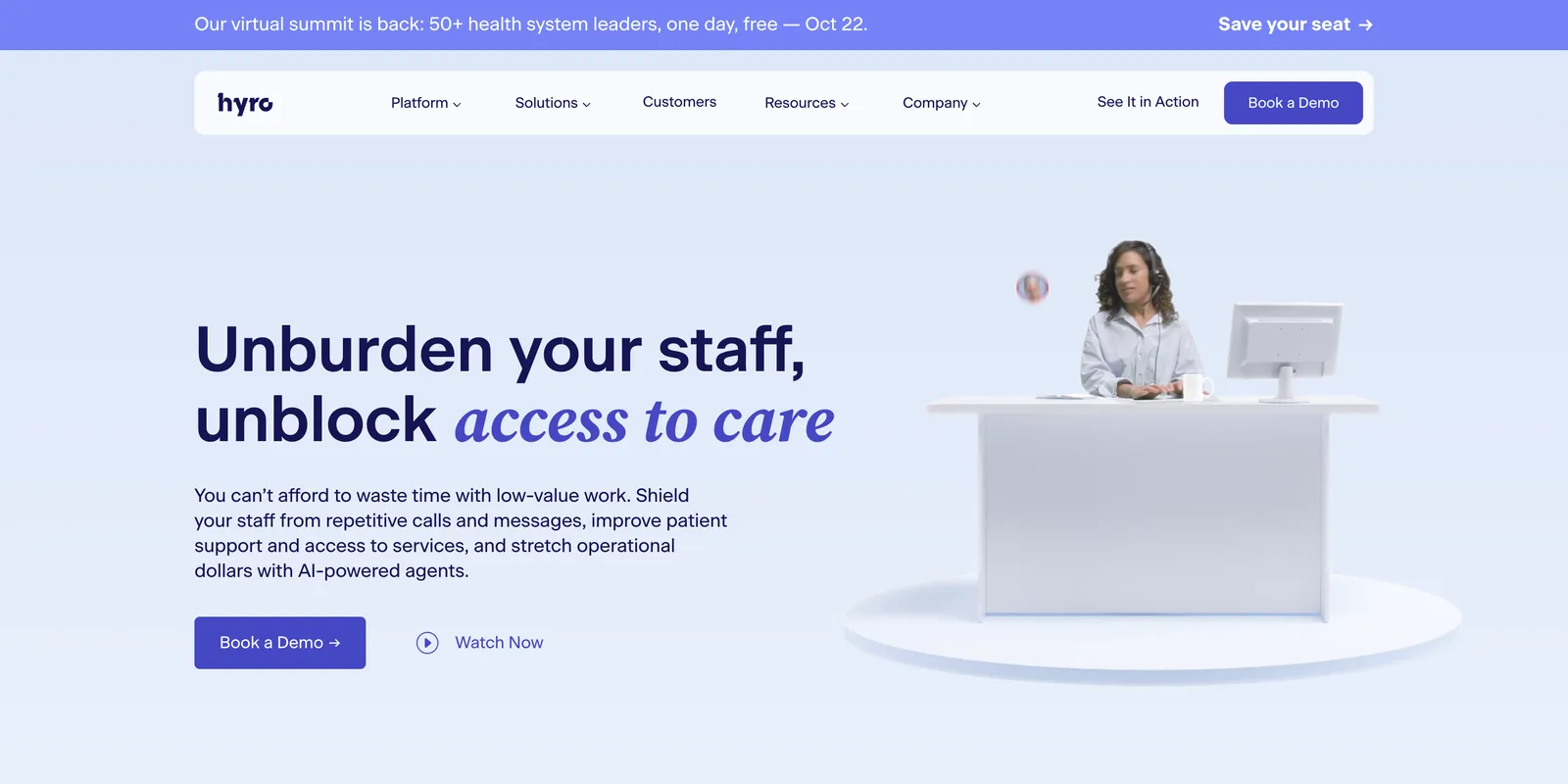 Hyro platform screenshot