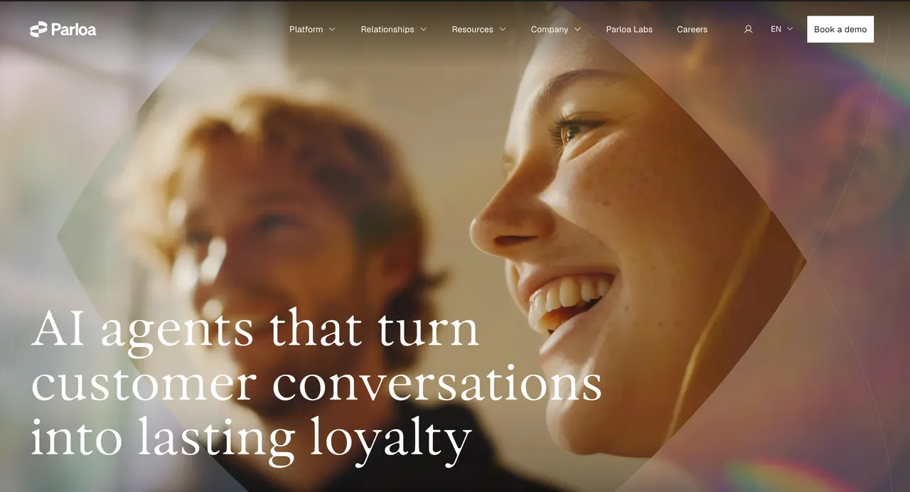 Parloa Homepage