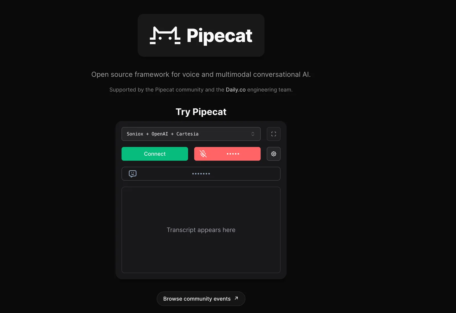 Pipecat Homepage