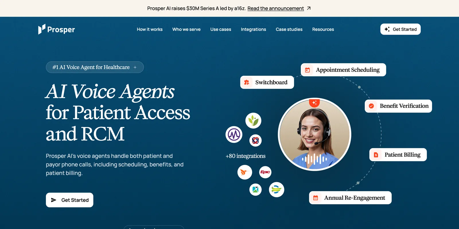 Prosper AI platform screenshot
