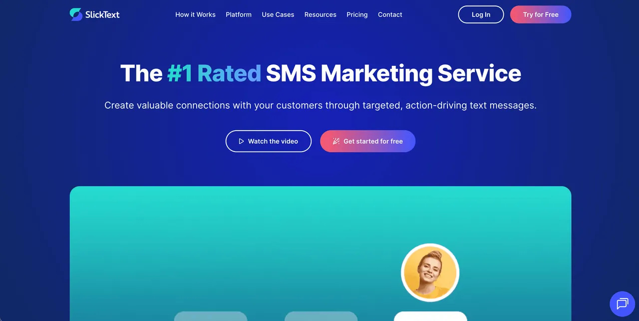 SlickText homepage