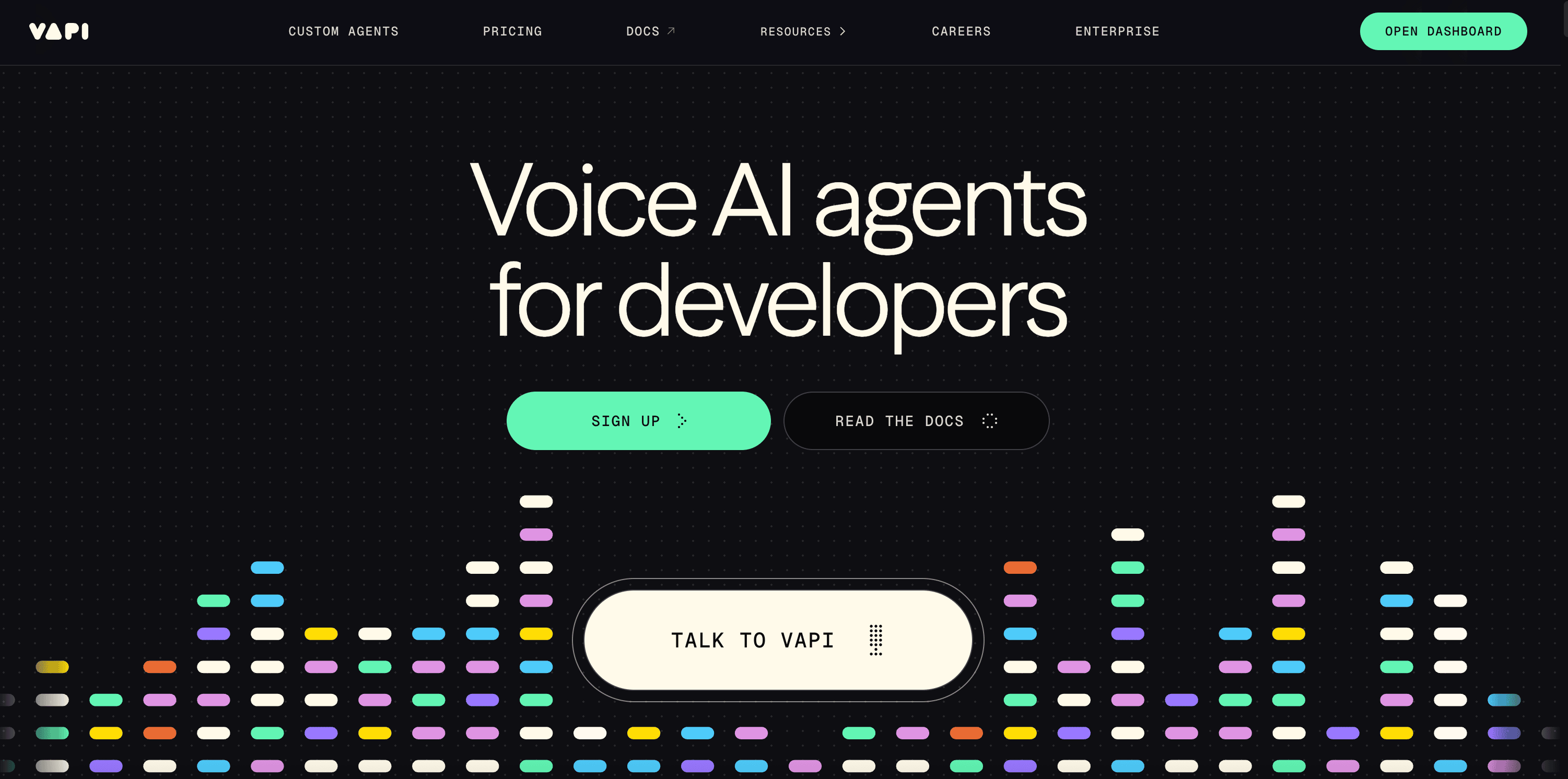 Vapi AI Homepage