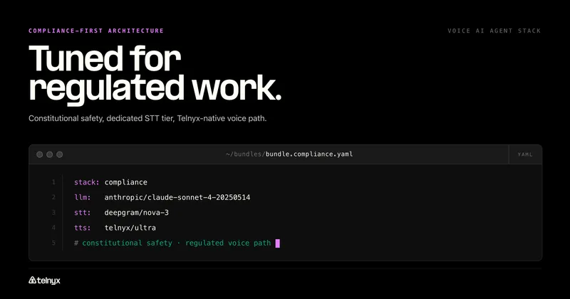 Compliance-first voice AI stack bundle