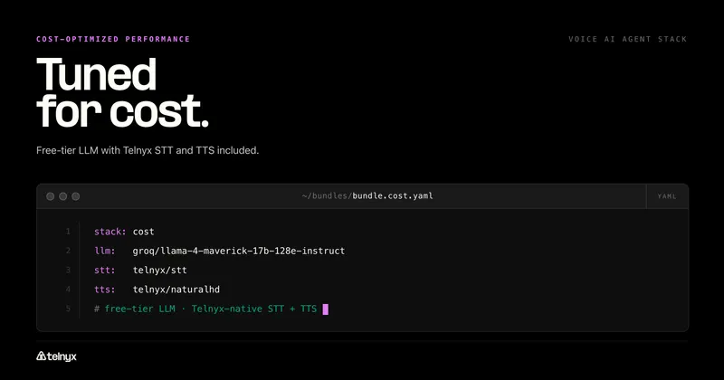Cost-optimized voice AI stack bundle
