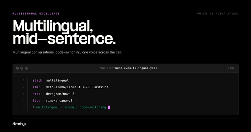 Multilingual excellence voice AI stack bundle