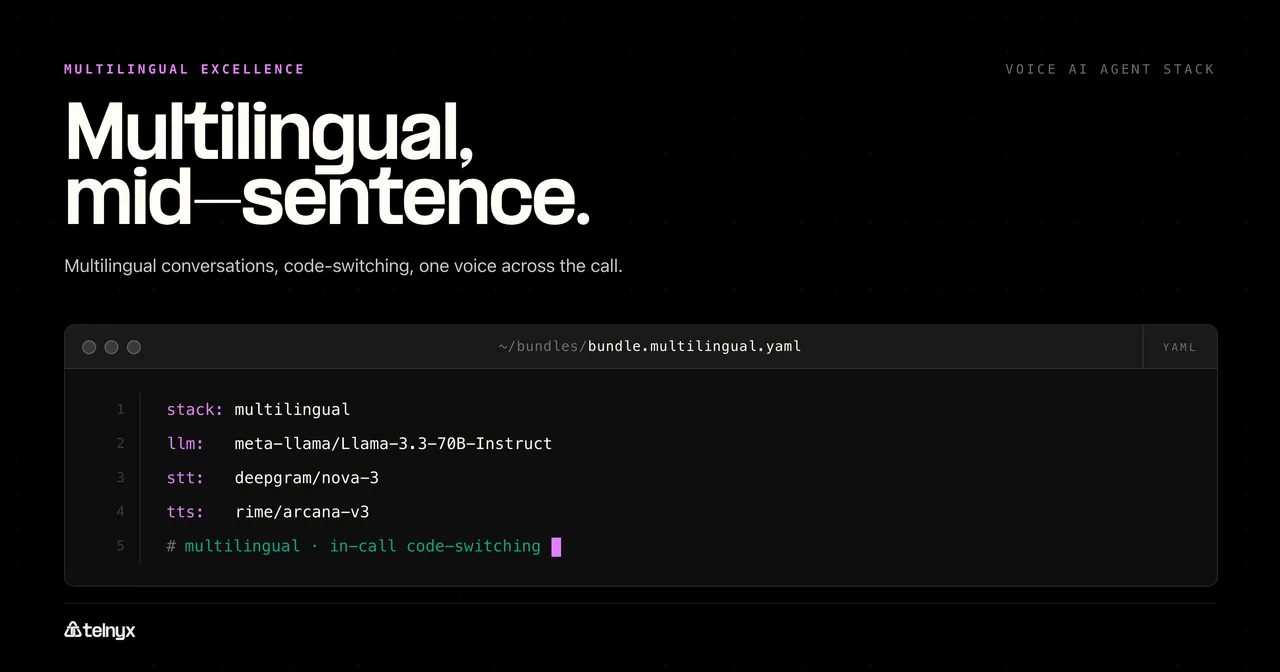 Multilingual excellence voice AI stack bundle
