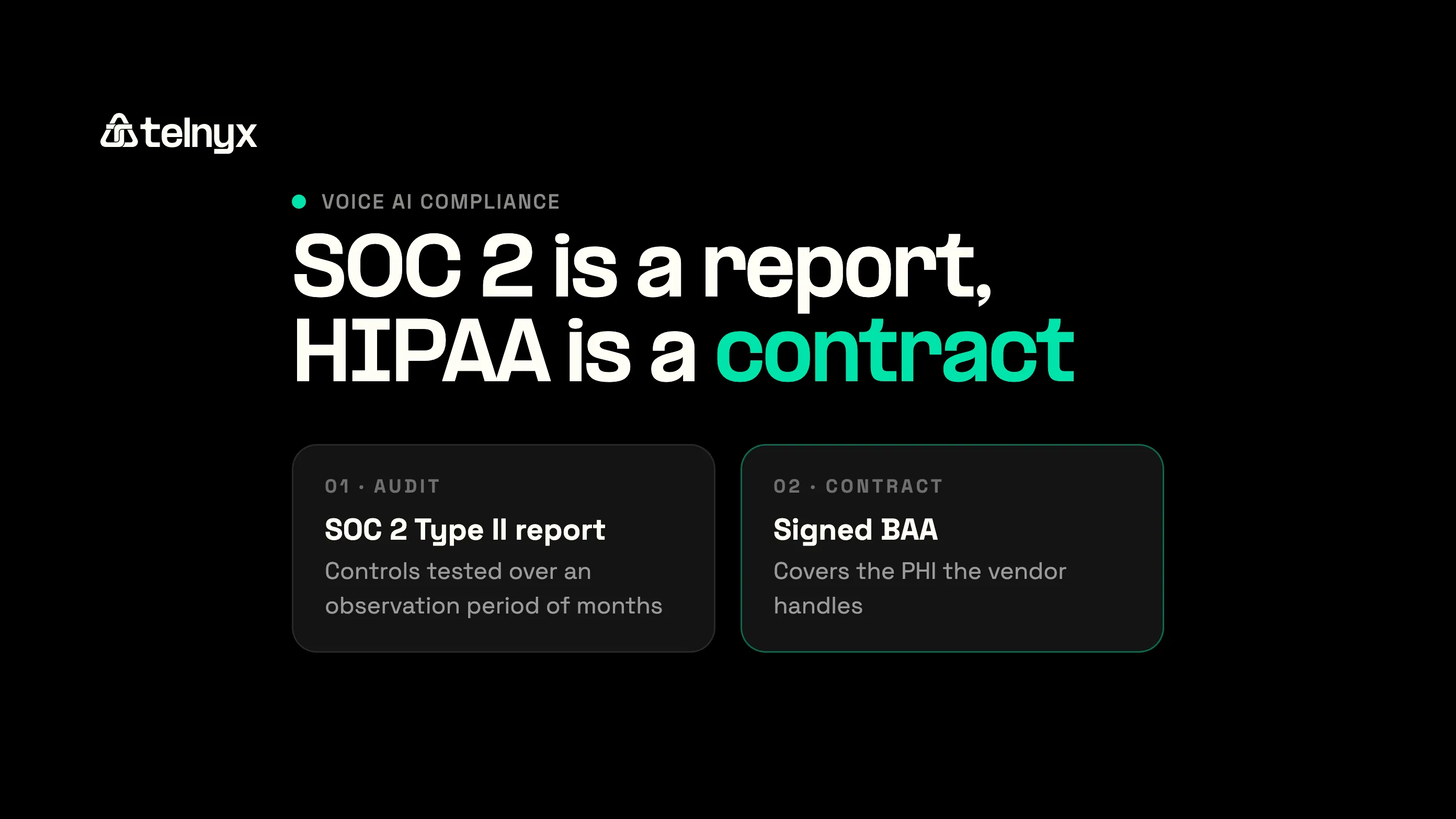 SOC 2 report versus BAA