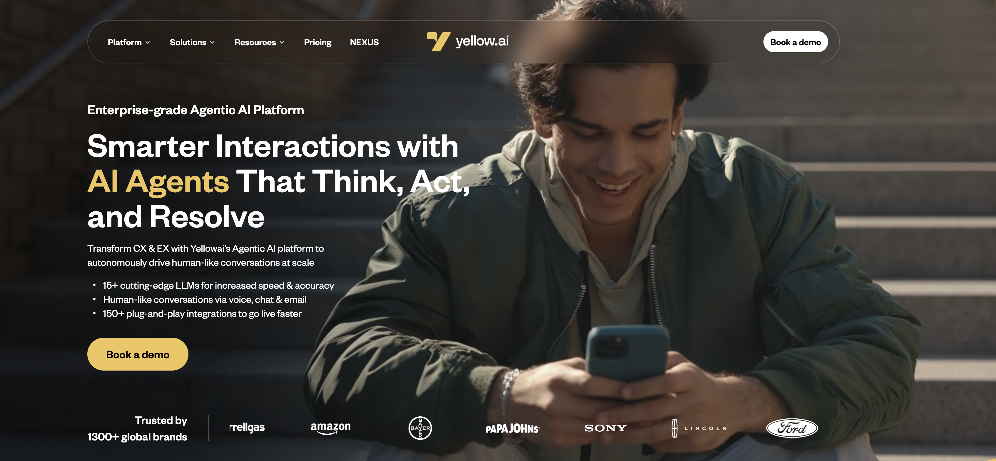 Yellow.ai Homepage