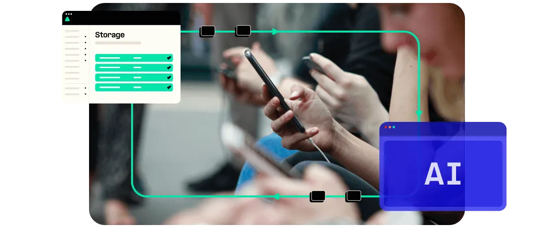 Woman receives text message