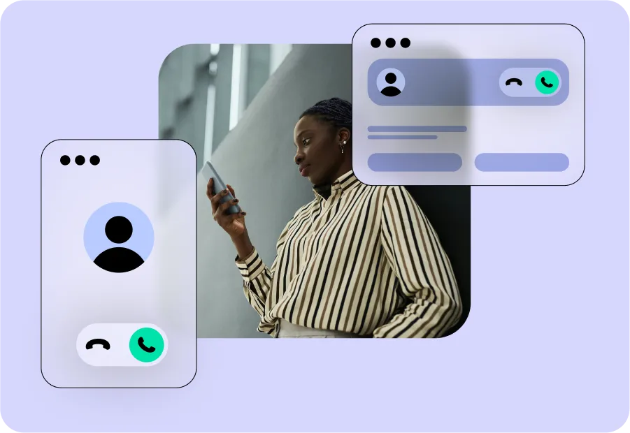 Click to Call Image- Women typing on laptop