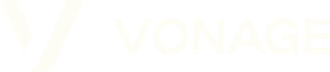 Vonage logo white