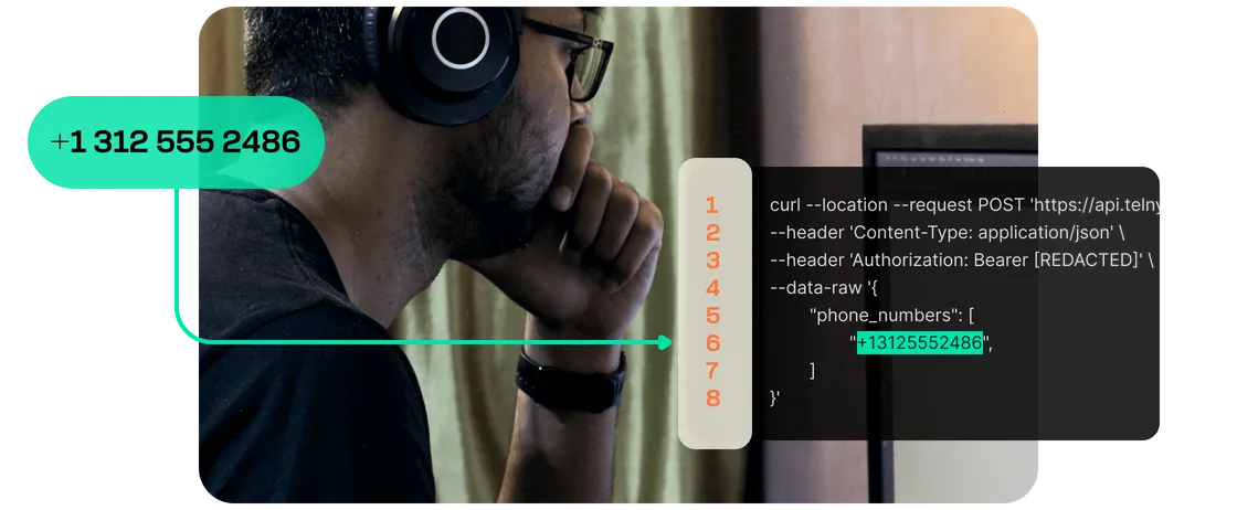 Man processes embedded porting request