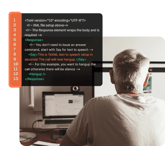 Man programs TeXML app