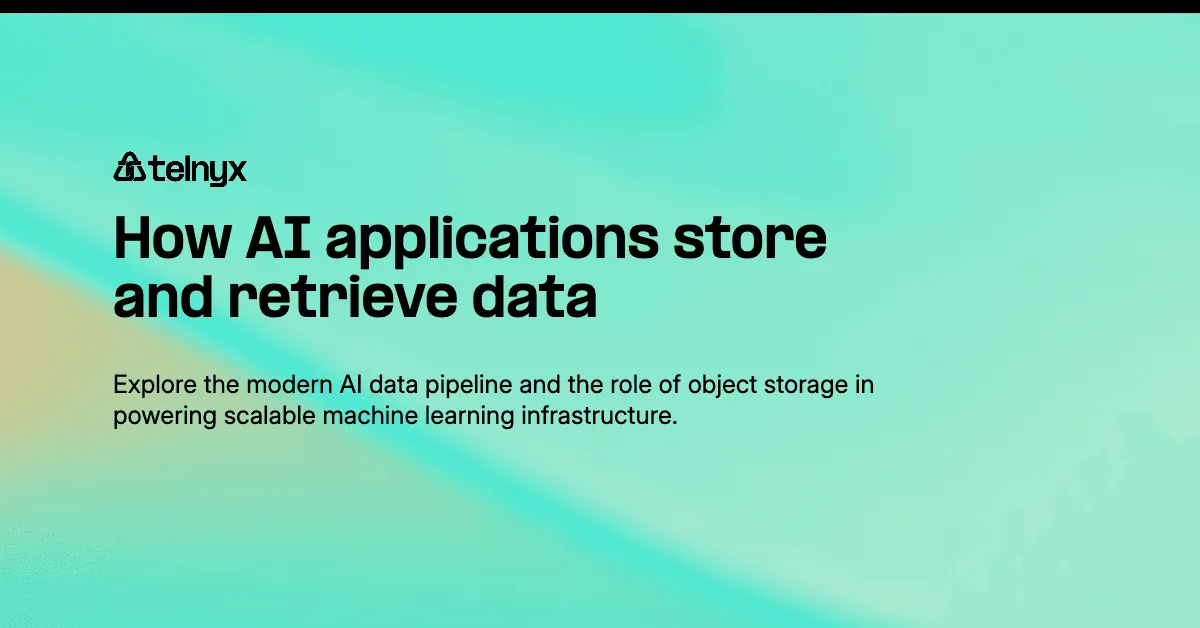 How AI applications store and retrieve data