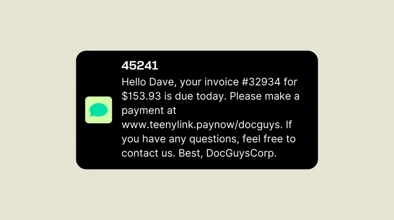 SMS payment reminders 2
