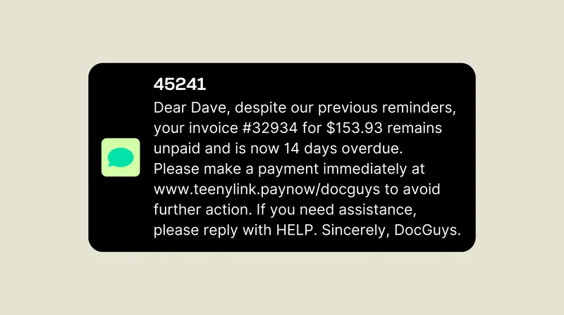 SMS payment reminders 4