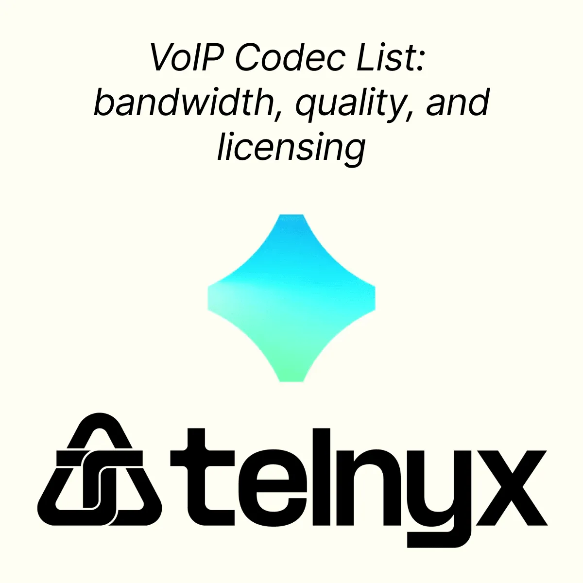 VoIP Codec List