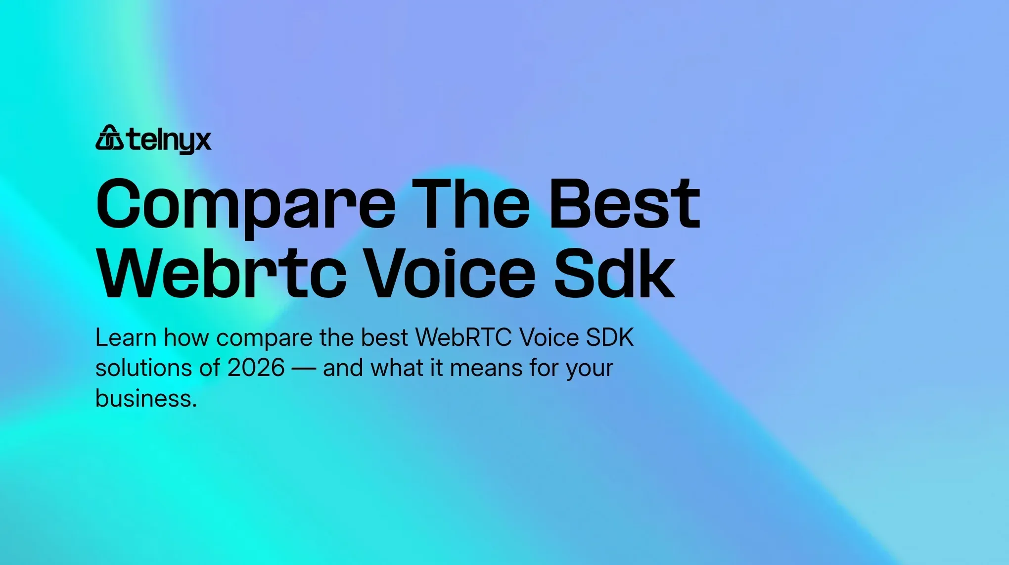Compare the best WebRTC Voice SDK solutions of 2026