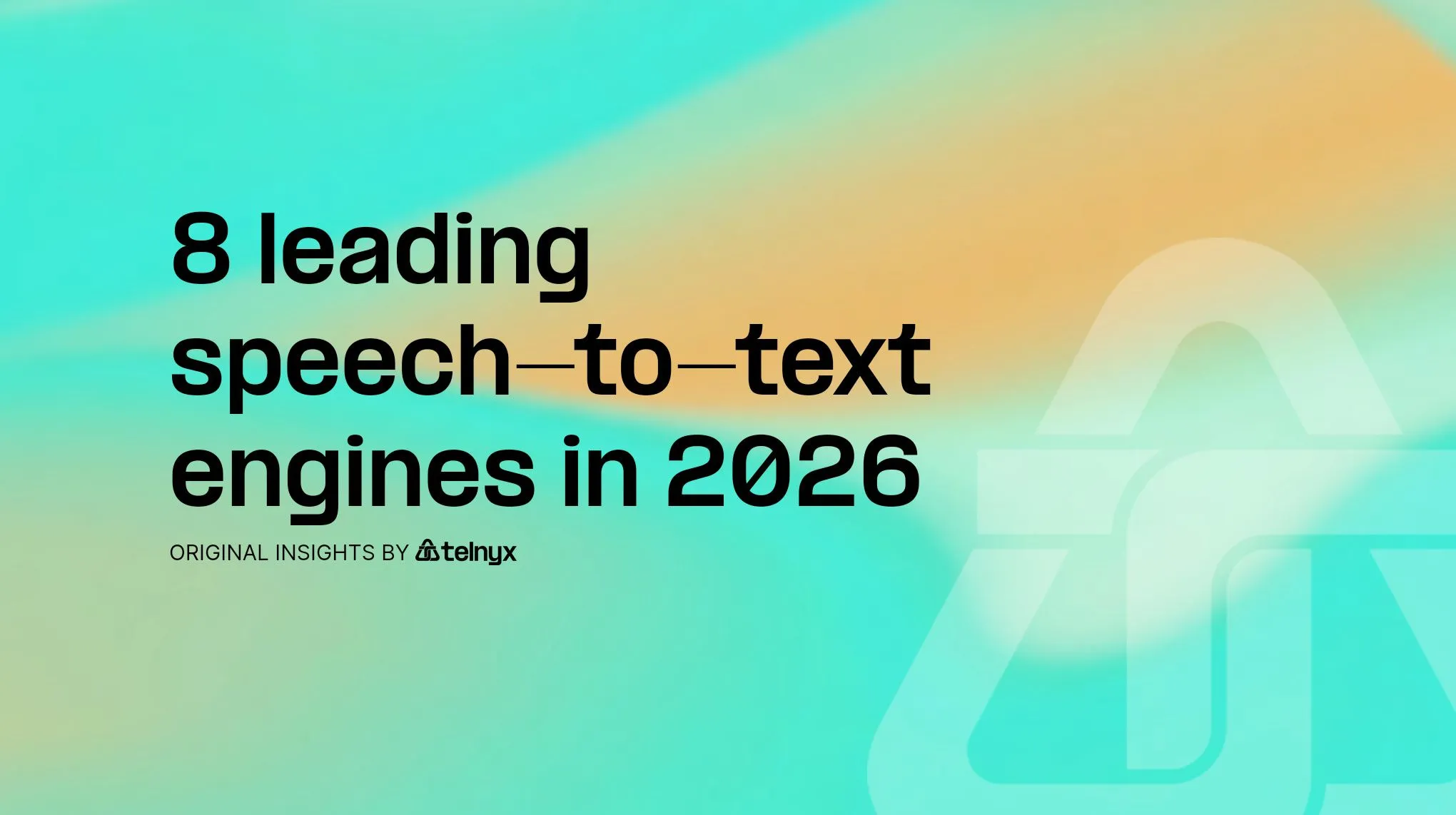 8 leading speech-to-text engines in 2026