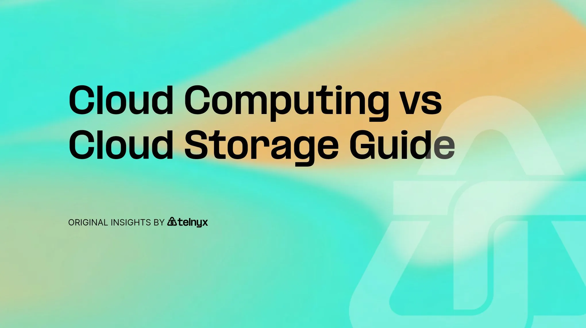 Cloud Computing vs Cloud Storage Guide