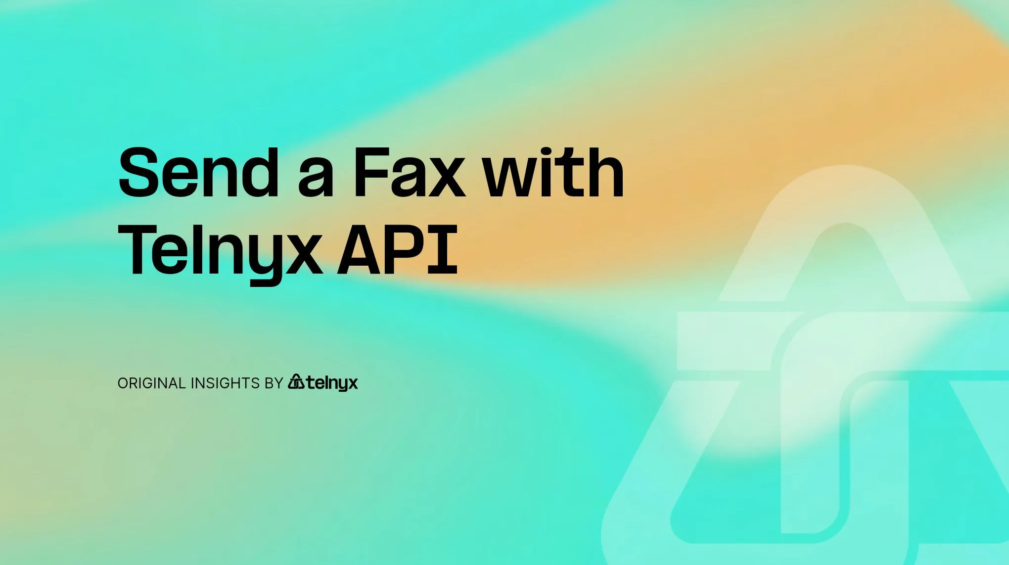 Send a Fax with Telnyx API