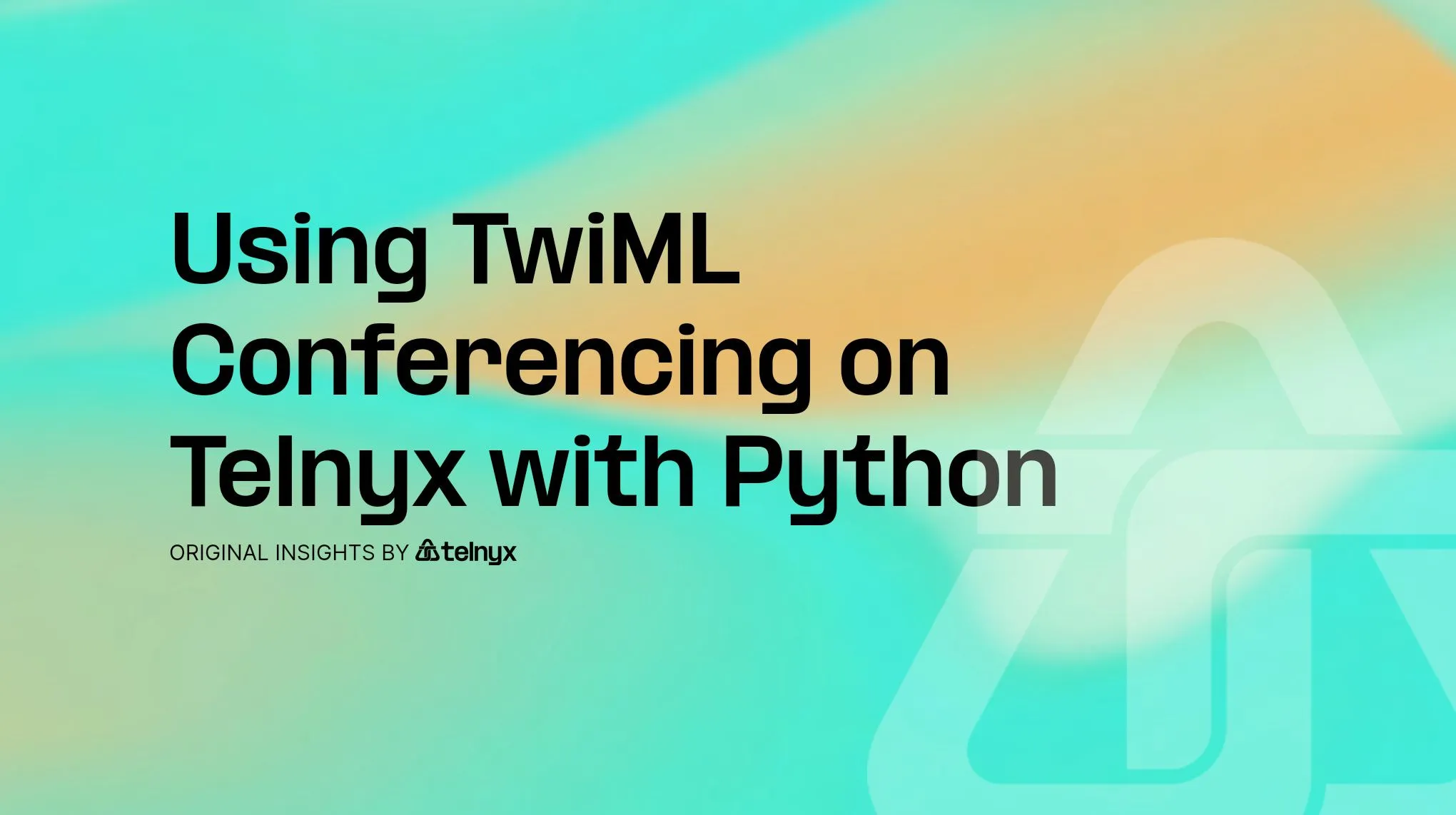 Using TwiML Conferencing on Telnyx with Python
