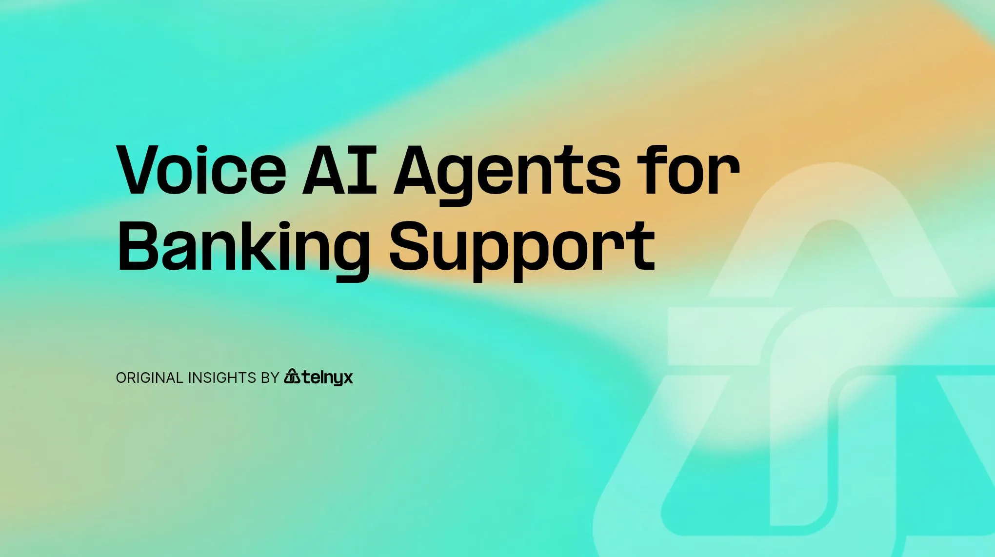 Voice AI Agents for Banking Support