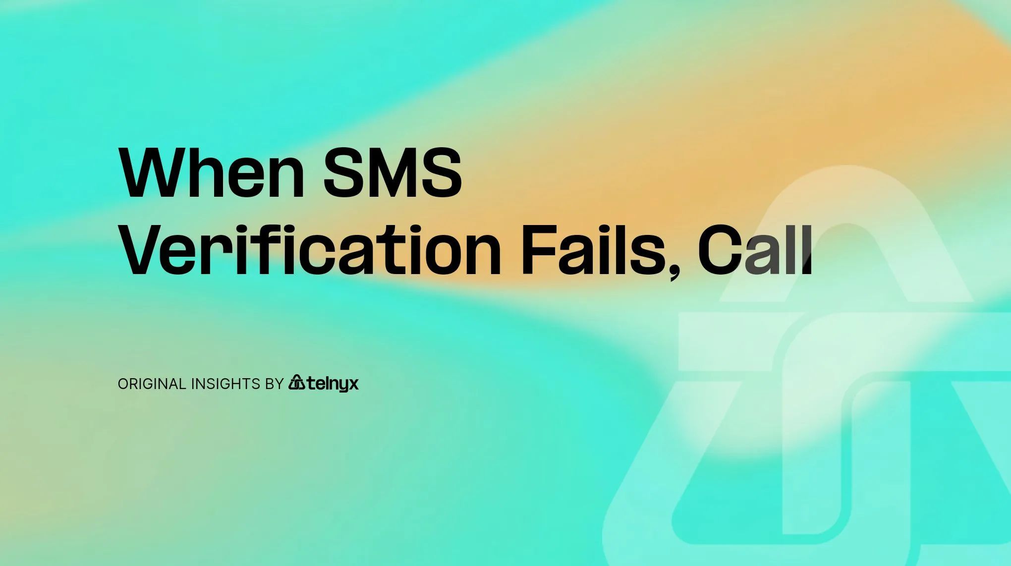 When SMS Verification Fails, Call
