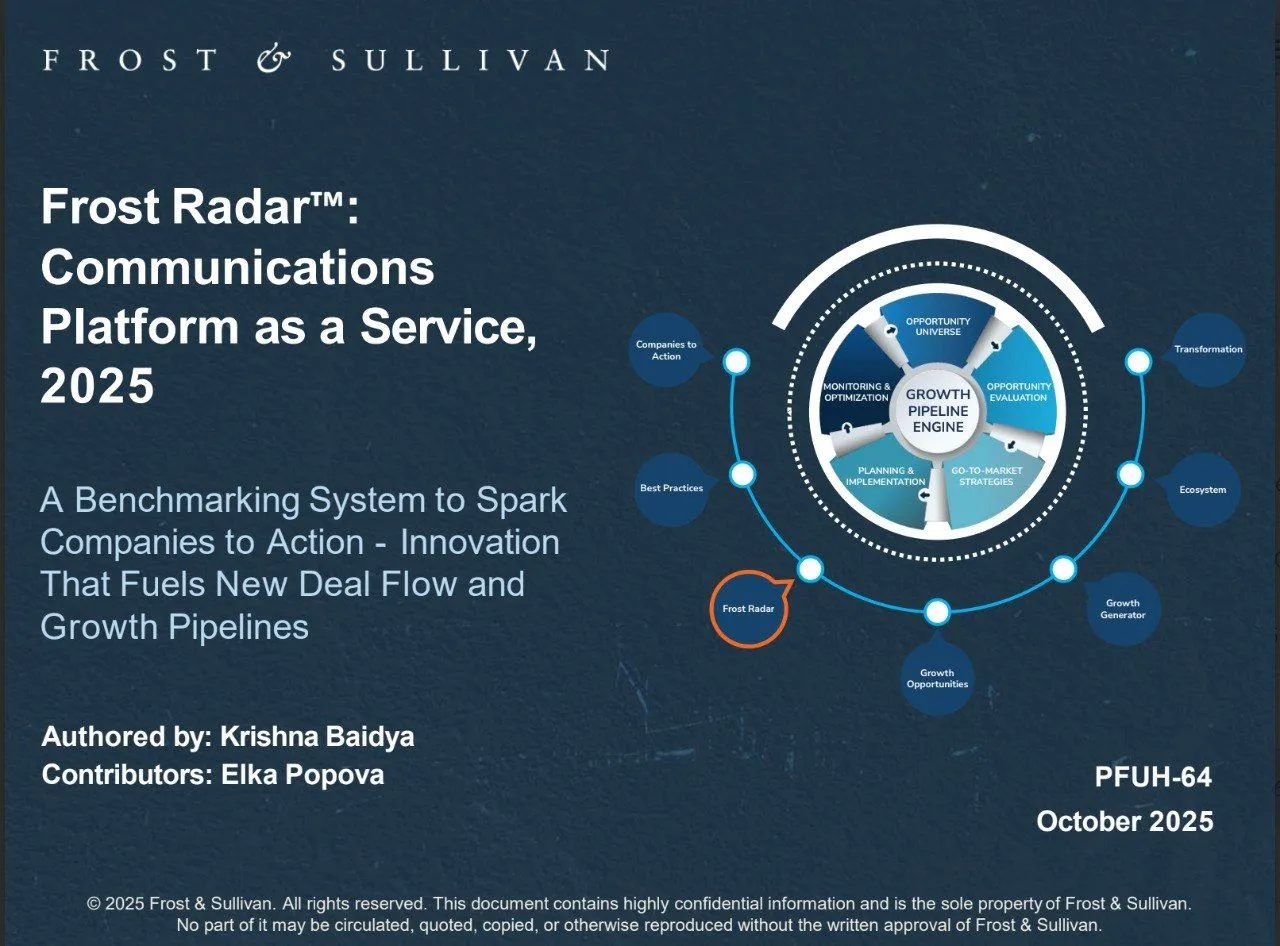 Frost Radar CPaaS 2025 - Communications Platform as a Service