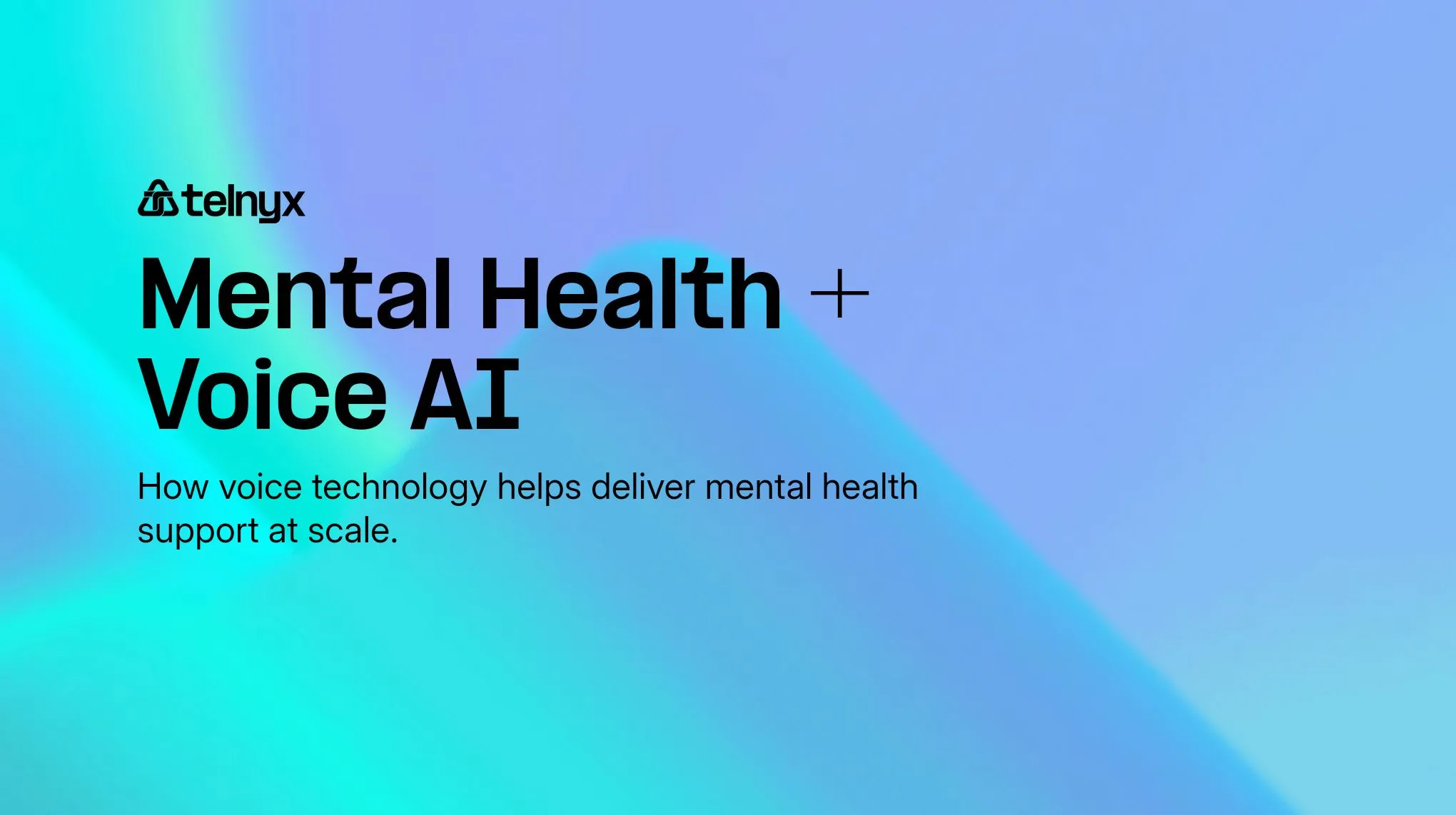 Mental Health + Voice AI