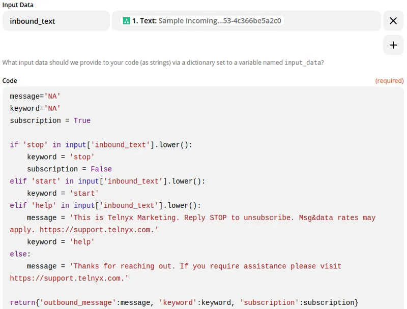 marketo 2way sms python parse