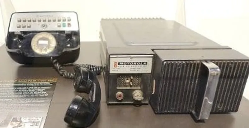 Motorola phone on brown desk