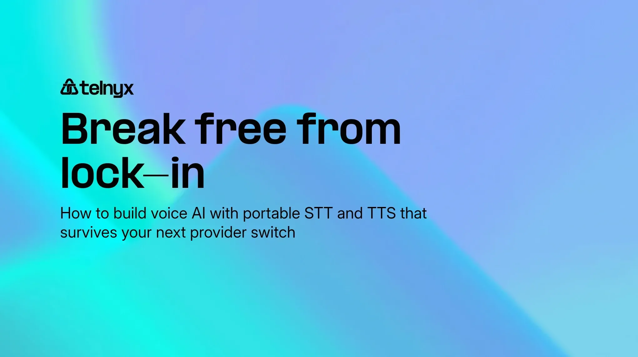 vendor lock in voice ai stt tts